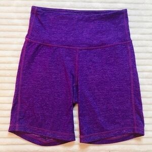 Athleta Purple Heather Ultimate High Rise Shortie Bike Shorts Women’s size XXS